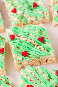 christmas rice krispie treats
