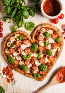 heart shaped food