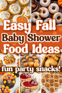 fall baby shower food ideas