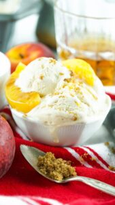 peach ice cream