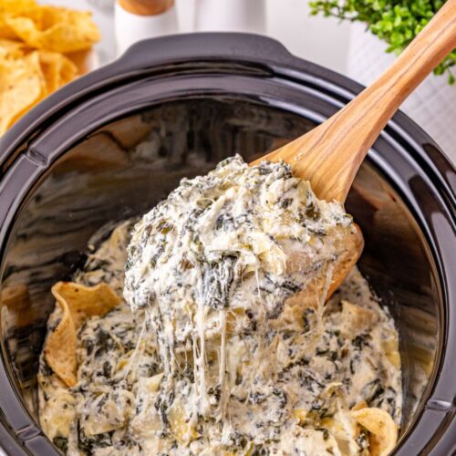crockpot spinach artichoke dip
