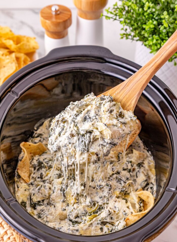 crockpot spinach artichoke dip