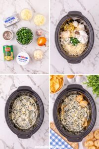crockpot spinach artichoke dip