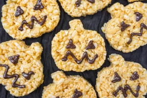 Halloween rice krispie treats