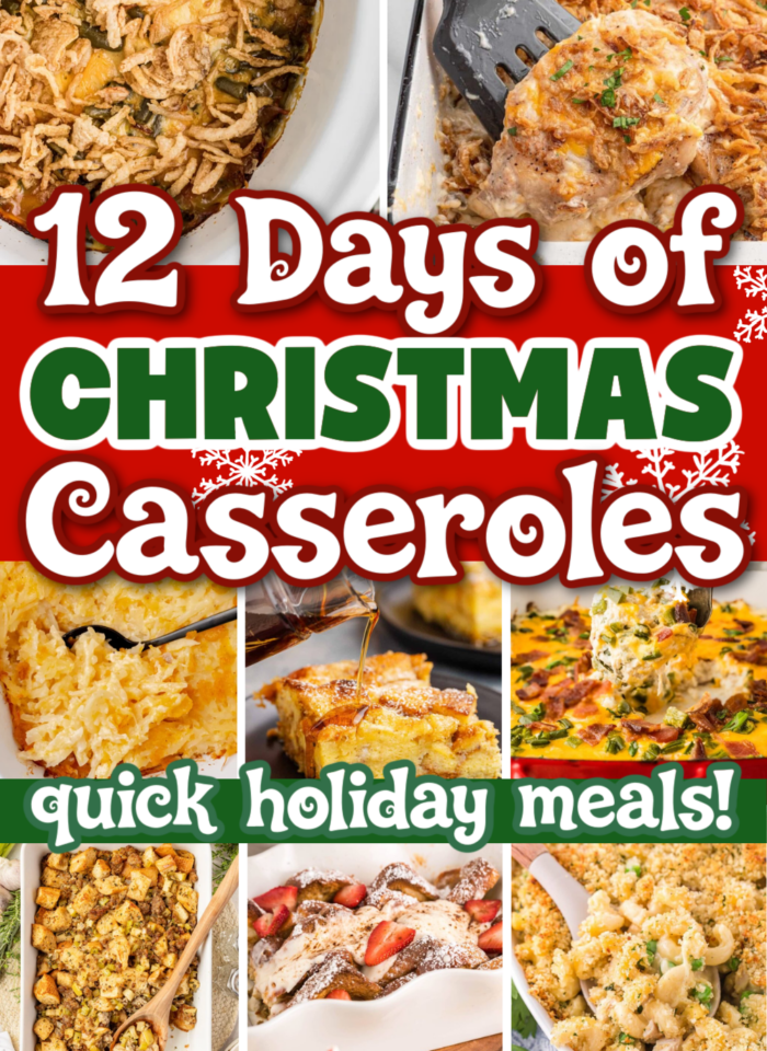12 days of christmas casseroles