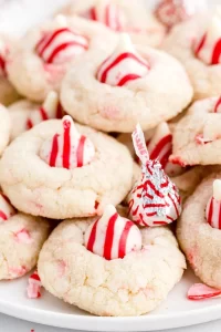 christmas hershey kiss cookies