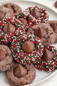 christmas hershey kiss cookies